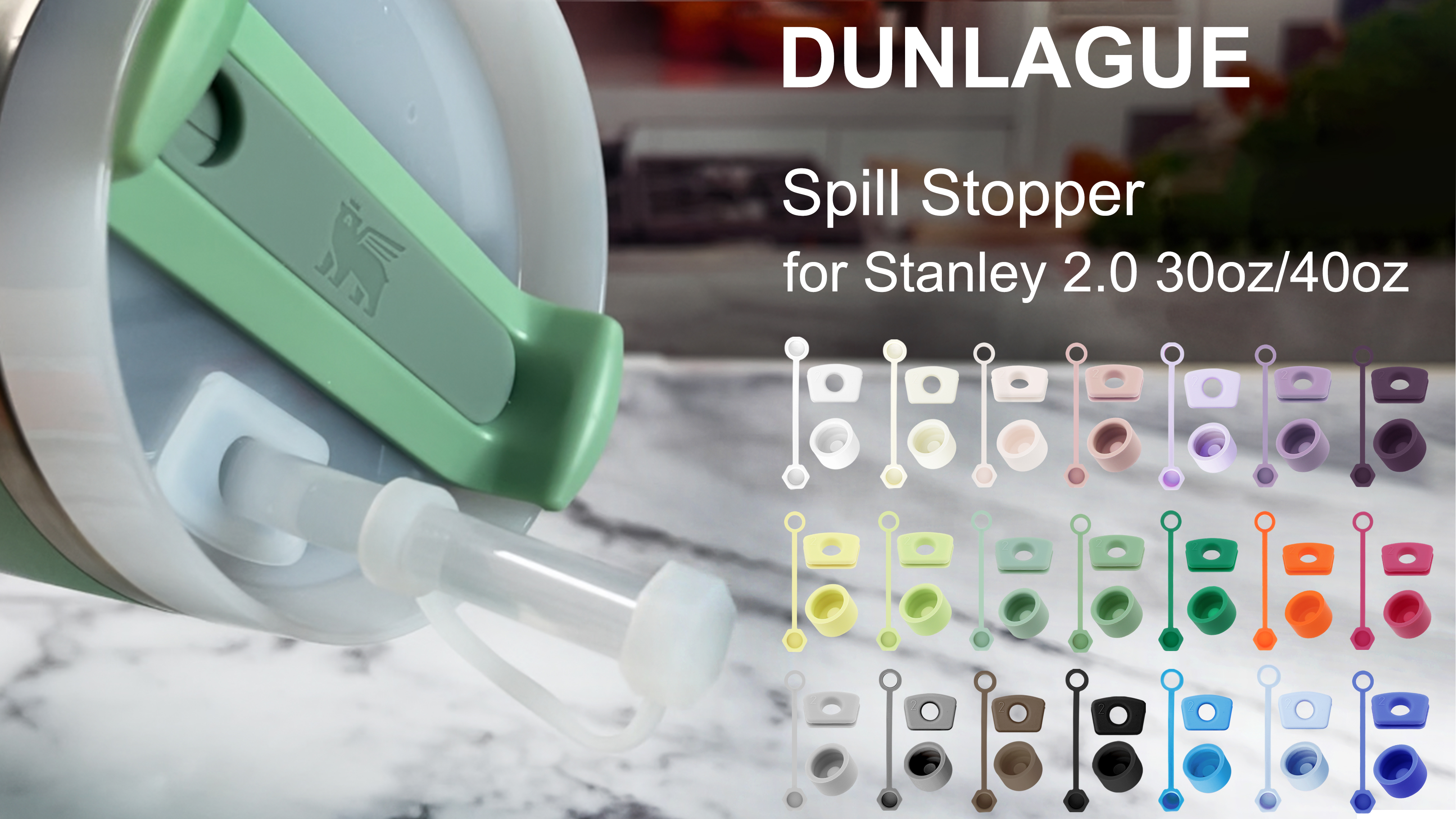 Amazon.com | Silicone Spill Stopper Set Compatible with Stanley